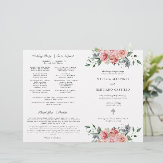 Tweevoudig Spaans katholiek huwelijksprogramma (Staand voorkant)