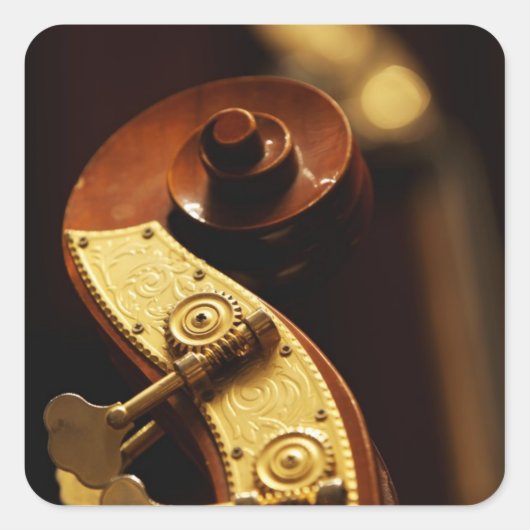 Tweevoudige basisvoorraad 2 vierkante sticker (Voorkant)