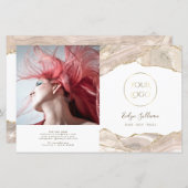 Tweevoudige brochure voor ivoren goudmakerij (Voorkant / Achterkant)