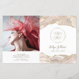 Tweevoudige brochure voor ivoren goudmakerij