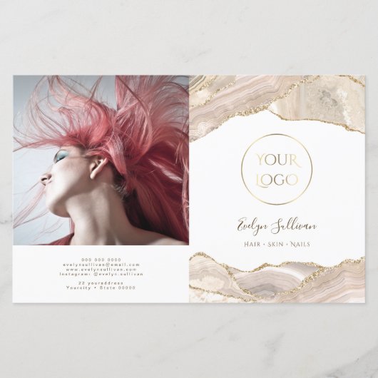 Tweevoudige brochure voor ivoren goudmakerij (Voorkant)