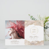 Tweevoudige brochure voor ivoren goudmakerij (Staand voorkant)