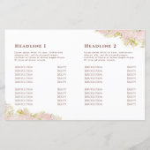 Tweevoudige brochure voor roze marmerontwerp (Achterkant)