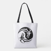 Tweevoudige Draken Tote Bag (Achterkant)
