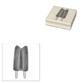 Tweevoudige Pop Popsicles, bevroren Ice Lolly Trea Rubberstempel (Gestempeld)