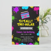 Tweevoudige uitnodiging voor het 20e verjaardag va (Staand voorkant)