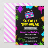 Tweevoudige uitnodiging voor het 20e verjaardag va (Voorkant / Achterkant)