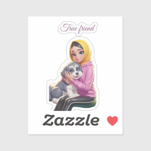 Tweevoudige vriendschap  sticker (Vel)