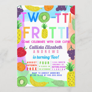 Tweevoudige vruchtendraf kleurig gekleurd fruit 2e kaart