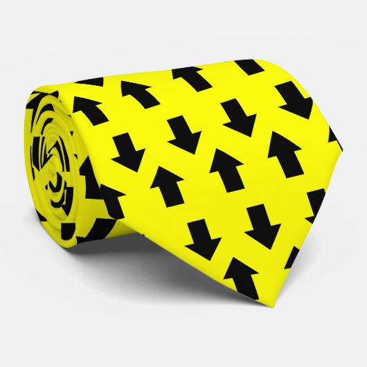 Tweewegpijlen - Geel Stropdas (Opgerold)
