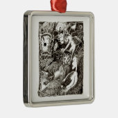 TweeWerelden Metalen Ornament (Rechts)