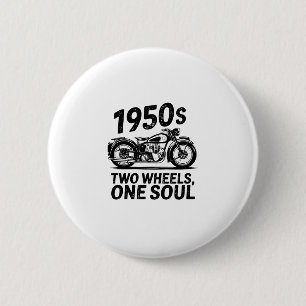 Tweewieler, één ziel-motorfiets ronde button 5,7 cm