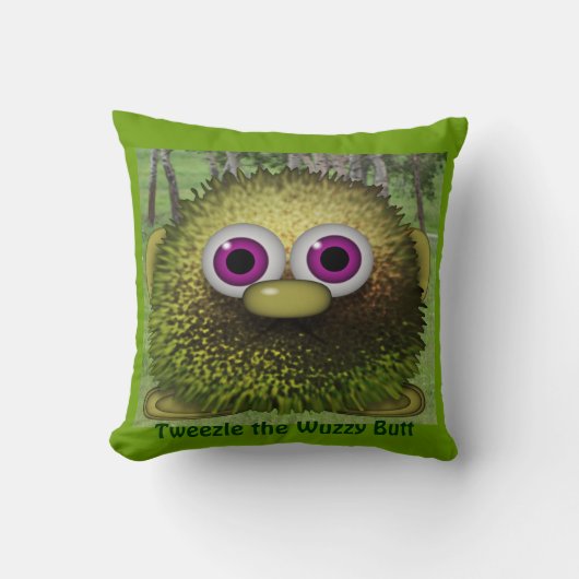 Tweezel de Cute Wuzzy Butt Cushion for Kids Room Kussen (Voorkant)