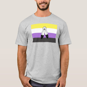 Tweeziel Non-binair Pride-vlag T-shirt
