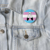 Tweeziel Trans Pride Vlag Ronde Button 5,7 Cm (In situ)