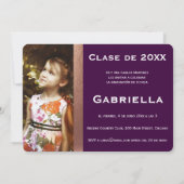 Tweezijdig Afstuderen - Fotouitnodiging Kaart (Achterkant)