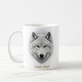 Tweezijdig Arctic Wolf Coffee Mok ontwerp (Links)