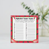 Tweezijdig Baby shower Spelletjes Watermeloen them Kaart (Staand voorkant)