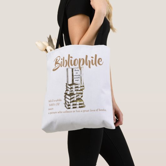 Tweezijdig bibliofiel tas (Dichtbij)