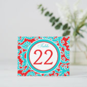 Tweezijdig Blauw, Rood, Wit het Aantal van de Lijs Briefkaart (Staand voorkant)