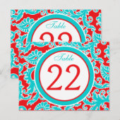 Tweezijdig Blauw, Rood, Wit het Aantal van de Lijs Briefkaart (Voorkant / Achterkant)