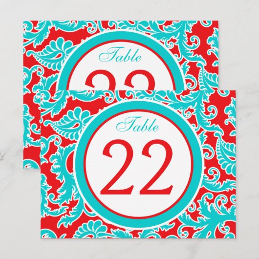 Tweezijdig Blauw, Rood, Wit het Aantal van de Lijs Briefkaart (Voorkant / Achterkant)