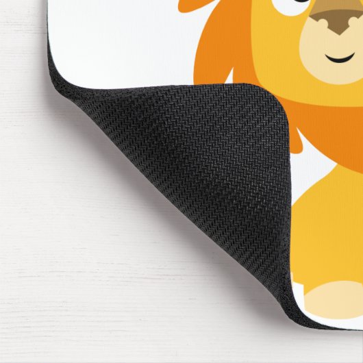 Tweezijdig de kleinste cartoon leeuw mousepad muismat (Hoek)
