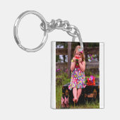 Tweezijdig Foto-Sleutelhanger Sleutelhanger (Voorkant Links)