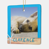 Tweezijdig foto's van Startviskeramisch Ornament (Links)