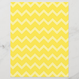 Tweezijdig geel Chevron Scrapbook Paper