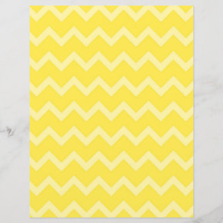 Tweezijdig geel Chevron Scrapbook Paper