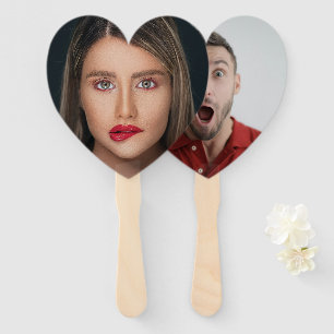 Tweezijdig gepersonaliseerd met je eigen foto's handwaaier