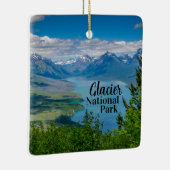 Tweezijdig Glacier Nationaal Park Keramisch Ornament (Rechts)