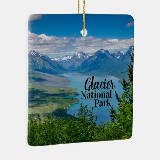 Tweezijdig Glacier Nationaal Park Keramisch Ornament (Rechts)