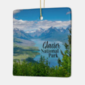 Tweezijdig Glacier Nationaal Park Keramisch Ornament (Links)