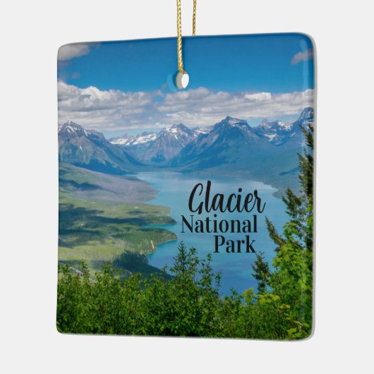 Tweezijdig Glacier Nationaal Park Keramisch Ornament (Links)