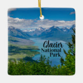 Tweezijdig Glacier Nationaal Park Keramisch Ornament (Voorkant)