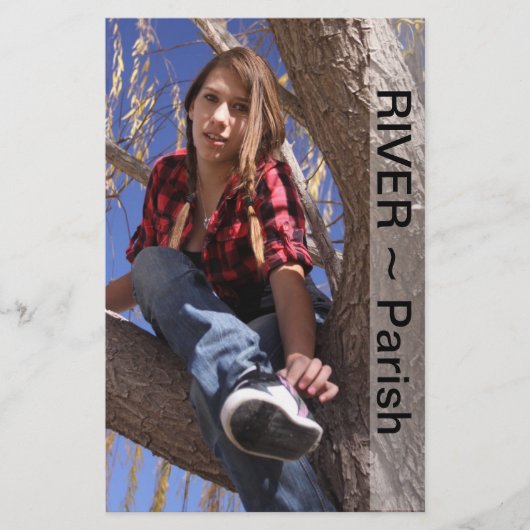 Tweezijdig hoofdschot Comp Kaart model/Actor Sjabl (Voorkant)