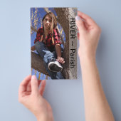 Tweezijdig hoofdschot Comp Kaart model/Actor Sjabl (Hand)