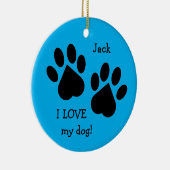 Tweezijdig ik hou van mijn Ornament voor het afdru (Rechts)