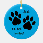 Tweezijdig ik hou van mijn Ornament voor het afdru (Achterkant)