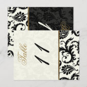 Tweezijdig Ivoor, Goud, en Zwart Lijstnummer Briefkaart (Voorkant / Achterkant)