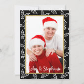 Tweezijdig  Kaart voor Kerstmis met foto's (Achterkant)