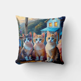 Tweezijdig Kattenkussen Kussen
