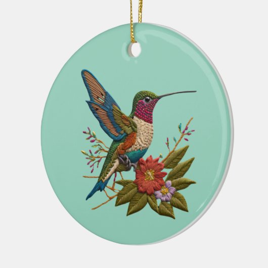 Tweezijdig kolibrie ornament (Links)