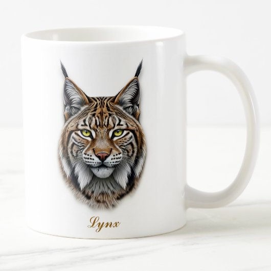 Tweezijdig Lynx koffie Mok ontwerp