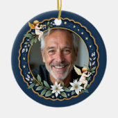 Tweezijdig memoriam Kerstmis Cherub's Omhelzing Keramisch Ornament (Voorkant)