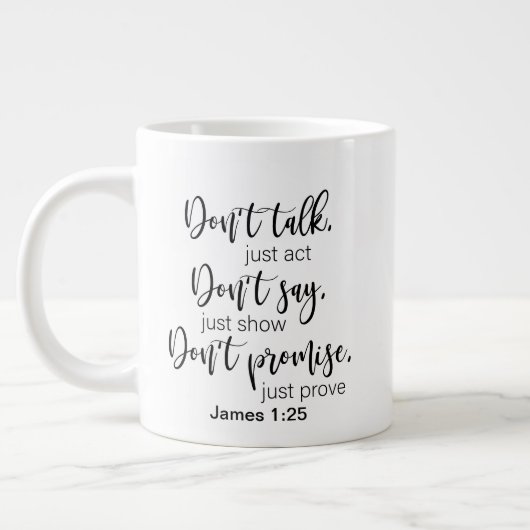 Tweezijdig - mok gigantische koffiemok (Links)