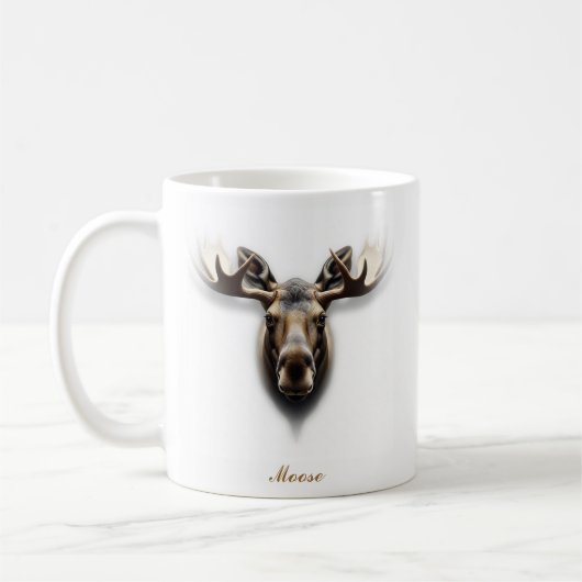 Tweezijdig Moose Coffee Mok ontwerp (Links)