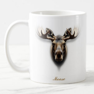 Tweezijdig Moose Coffee Mok ontwerp